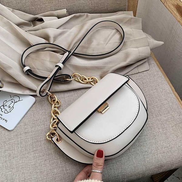 

solid color saddle bag 2020 новая мода высокого качества pu кожа женская сумка конструктора мини цепи плеча мешок