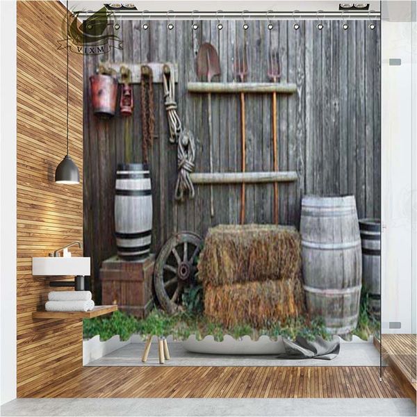 

vixm western town shower curtains folk vintage scenery waterproof polyester fabric bathroom curtains for home decor