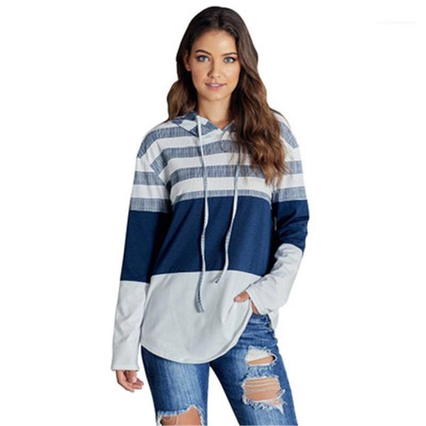 

sleeve women hoodies fashion trend crew neck pullover loose famale clothing sweatshirt spring designer casual hoodies contrast long, Black