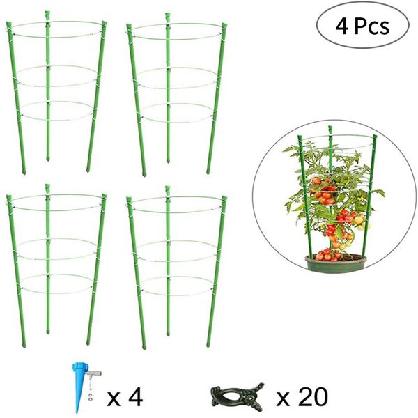 

45cm plant support protection clips tomato cage vine rack garden tools climbing