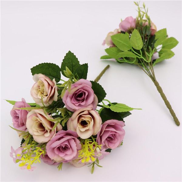 

decorative flowers & wreaths european style classic 2021 floral ornament artificial rose fake wedding bouquet festival home decor party