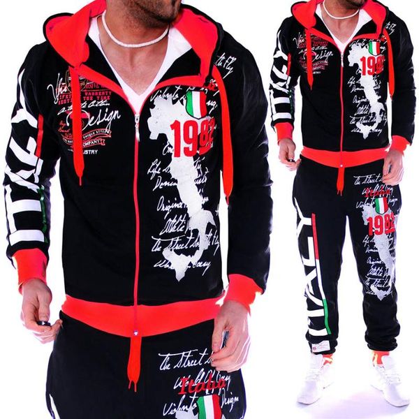 

zogaa повседневный костюм мужчины зима sportwear наборы tracksuit мужчины марка одежда streetwear топы тис + шорты мода camisetas hombre, Gray