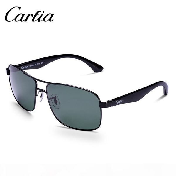 

2017 sunglasses men and women carfia metal sunglasses polarized flash resin lens 5211 brand design oculos de sol feminino uv400 carifa, White;black