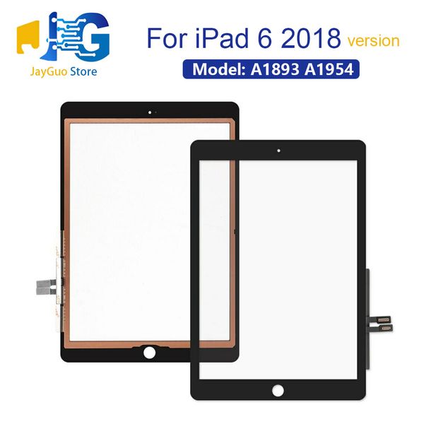 

for ipad 6 6th gen 2018 version a1893 a1954 touch screen digitizer front outer panel glass black white 9.7 inch dhl