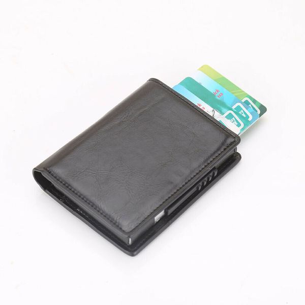 

Blocking Theft Protect Men Money Bag Holder Purses Purse Smart Mini Slim Card Wallet