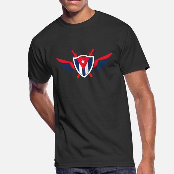 

cuba wing gift havana caribbean cuba flag t shirt men designs short sleeve o-neck normal crazy comfortable summer original shirt
