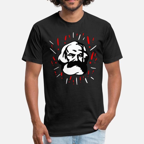 

karl marx exclamation marks t shirt men character short sleeve o-neck unique famous comfortable spring trend shirt