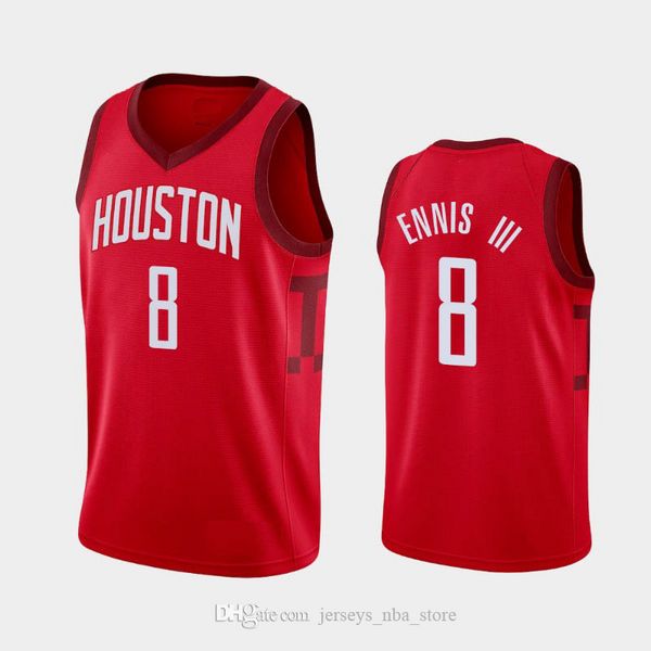 

Men's Basketball Jerseys Houston Rockets Jersey James Ennis III Red White 2019-20 Statement City Icon Free Shipping