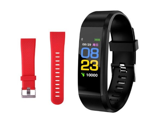 

color screen heart rate monitor fitness activity tracker smart bracelet wristband watch band for men women kids