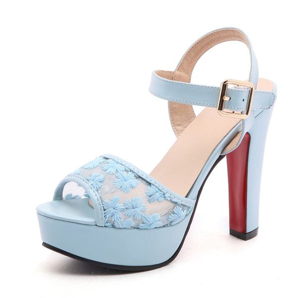 

sandals oversized high heeled heels women shoes woman summer ladies, Black