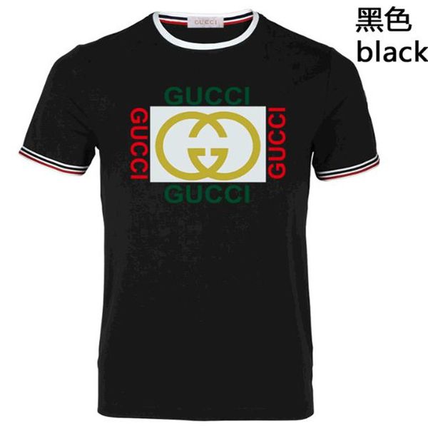 

summer gÃ»ccÃ¬ mens designer t shirt casual mens loose brand tees with letters print short sleeves sell luxury mens t shirt m-3xl, White;black