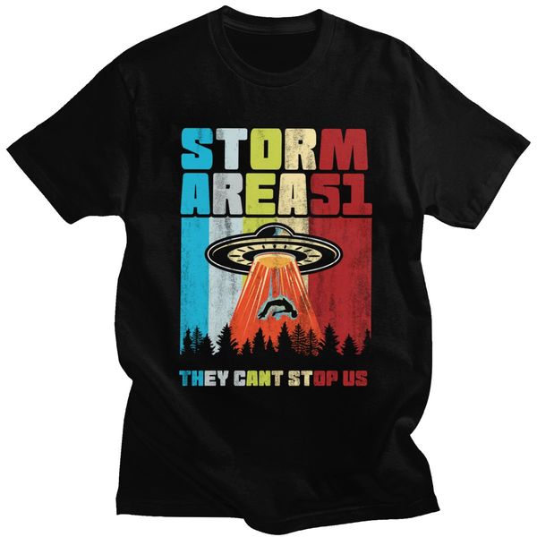 

vintage they can't sall of us t shirt short sleeve cotton tee streetwear area 51 alien ufo space ship saucer t-shirt