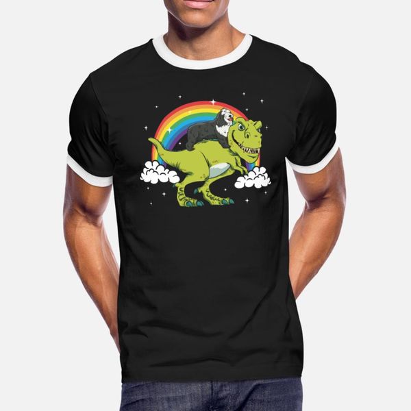 

bearded collie t rex dinosaur tyrannosaurus gift t shirt men character tee shirt s-xxxl outfit interesting new style spring pattern shirt