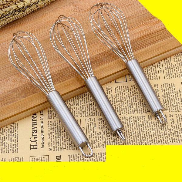 

8-inch 6-wire stainless steel egg beater manual household egg beater 100pcs minimum order ddq02
