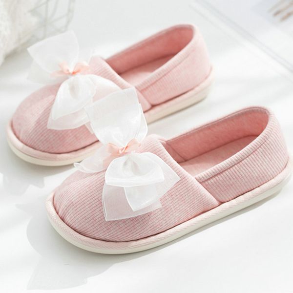 

осенью пакет с толстым дном хлопок тапочки женщин крытый non-slip удобные беременных женщин тапочки женские туфли, Black