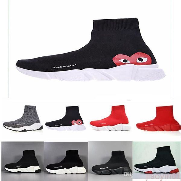

2019 sneakers speed trainer black red gypsophila triple black fashion flat sock boots casual shoes speed trainer runner 36-45 slipper01