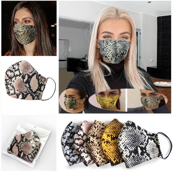 

fashion leopard print face masks designer mask washable dustproof cycling men and women outdoor sports print cotton mouth masks hh9-3101