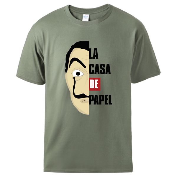 

mens la casa de papel cool t shirt man summer sportswear 2020 man new arrival short sleeve cotton tee homme workout top