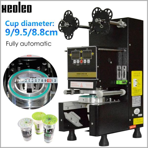 

xeoleo cup sealer cup sealing machine full automatic bubble machine for 9/9.5/8.8 pp/pe/paper milk boba