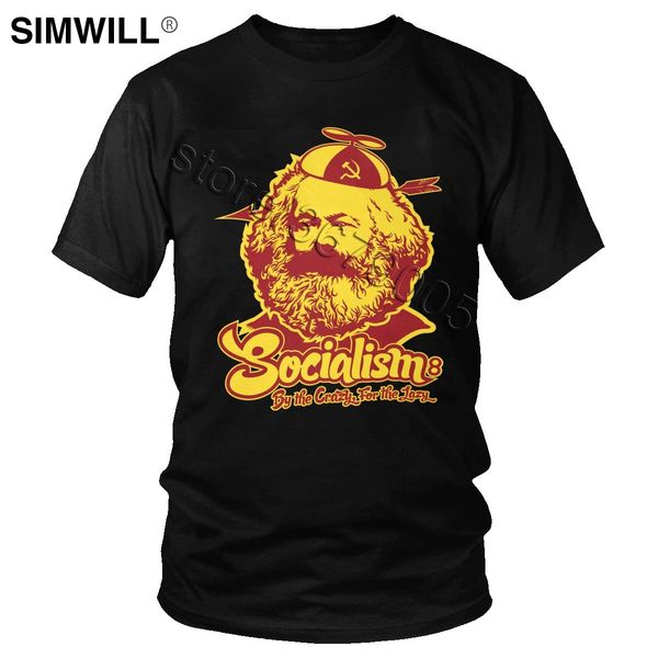 

карла маркса коммунисты нет класса t-shirt mens короткие рукава мягкий хлопок рубашка коммунизм cccp марксизм tshirt классический tee tops