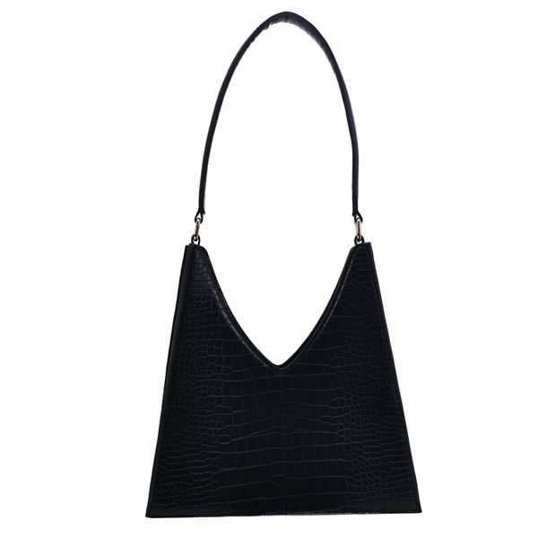 

crocodile pattern pu leather shoulder bags for women 2020 ins designer lady armpit bag female solid color handbags hand bag
