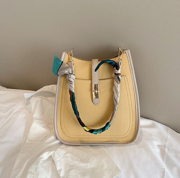 

bucket bag silk scarves handbags women shoulder bag crossbody classic colours women bag