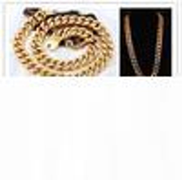 

gave husband the anniversary gift huge 595g weight 20mm men's stainless steel cuban chain necklace & bracelet set gold, Silver