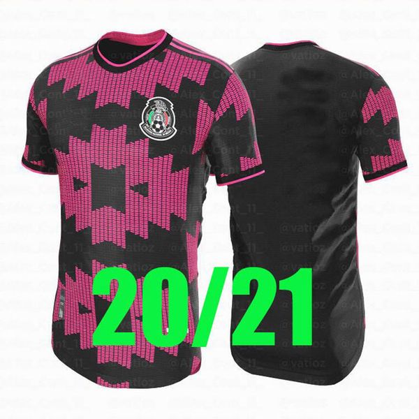 

2020 mexico chicharito mens soccer jerseys h.lozano a.guardado home away goalkeeper football shirts lozano r.jimenez h.herrera uniforms, Black;yellow