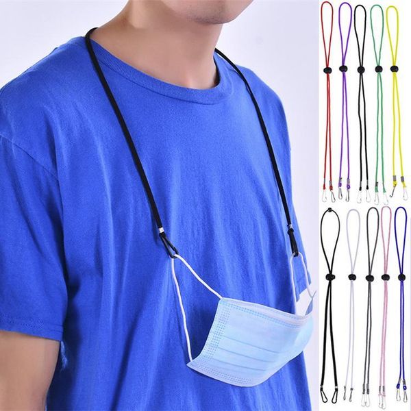 

dhl shipping face mask adjustable glasses lanyard anti-lost mask hanging rope ear hanging rope masks extension buckle holder 9 colors dha99