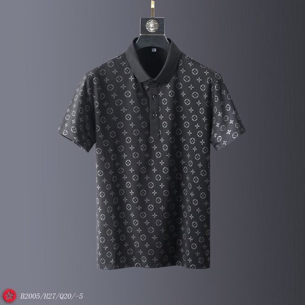 

outdoor sports 2020 new men's lapel short sleeve letters, White;black