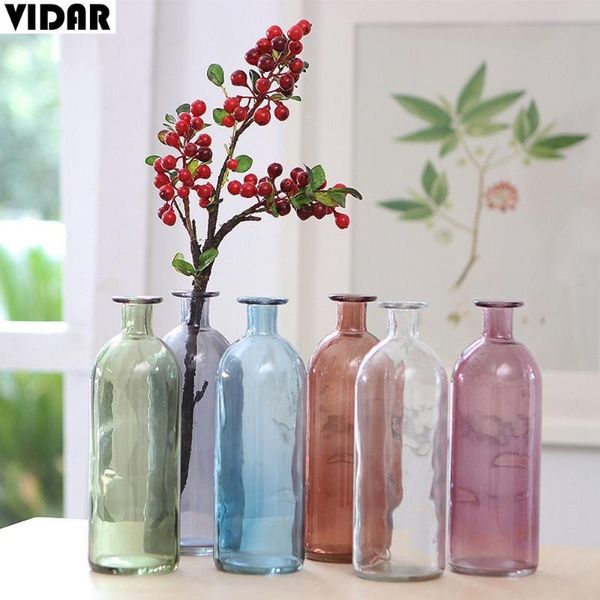 

vases vidar simple transparent glass small vase flower arrangement living room creative home decoration multicolor