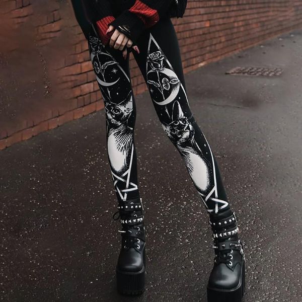 

women yoga pants clothes gothic punk slim tight yoga pants skinny sport fitness workout trousers summer full length cool sexy, White;red