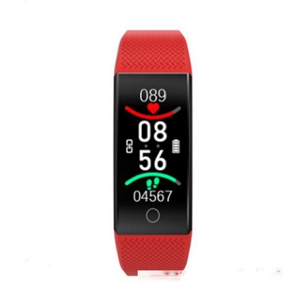 

cgjxs qw18t smart bracelet temperature measurement heart rate blood pressure bluetooth sports information remind smart bracelet to protect y