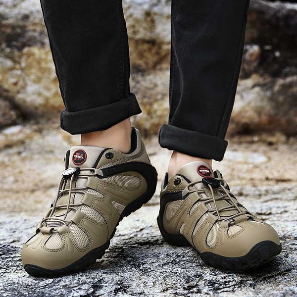 

classics style men hiking shoes lace up men breathable sport shoes outdoor jogging trekking sneakers plus size 39-46