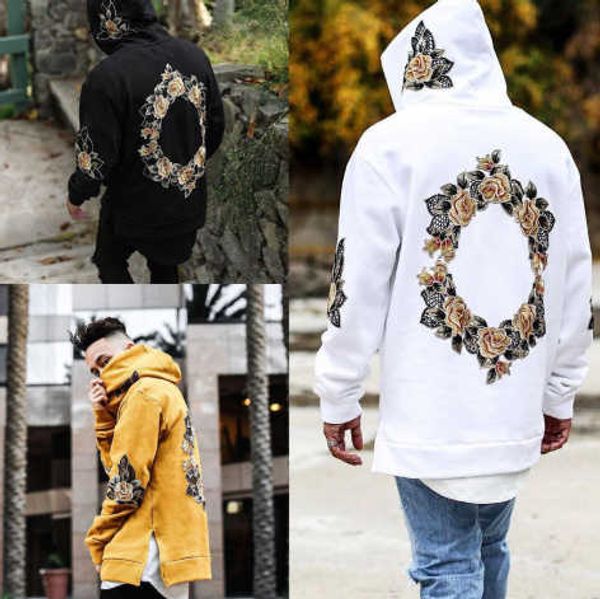 

2020 new autumn men's jacket european and american fashion printed pullover hooded sweater, Black