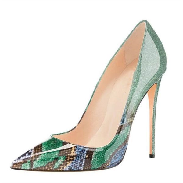 

2020 spring and summer pointed simple simple high heel fashion temperament women's shoes banquet shoes gradient, Black