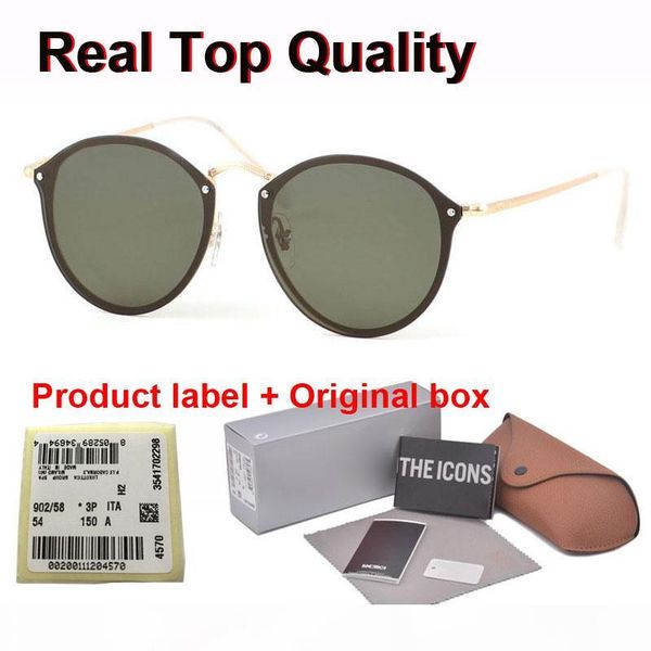 

fashion trend round sunglasses vintage retro brand design uv400 mirror sun glasses women oculos de sol with retail box and label, White;black
