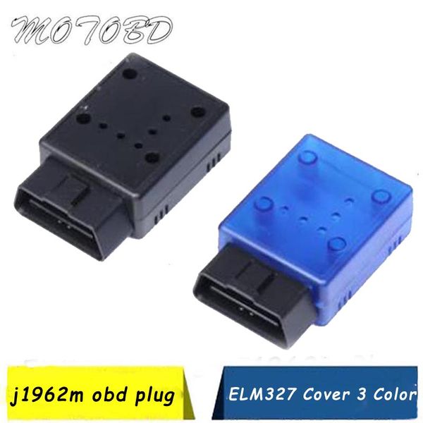 

3 color elm 327 obd2 obd 2 obdii obd-ii interface adaptor connector elm327 bluetooth j1962m plug with enclosure