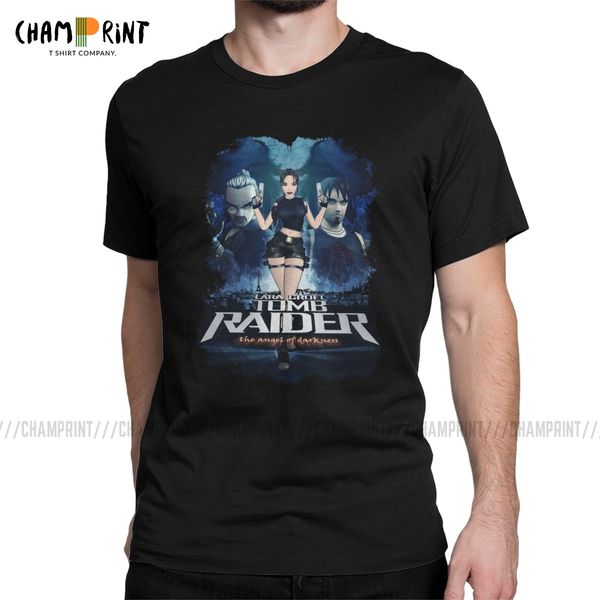 

tomb raider angel of darkness men t shirt lara adventer game fun tee shirt short sleeve o neck t-shirts plus size clothing