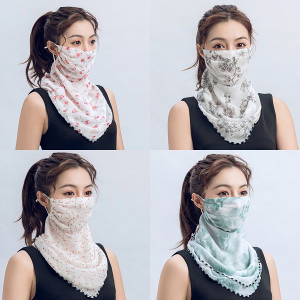 

new masks solid color cycling headband print outdoor face scarf light breathable soft magic headwear#386, Black