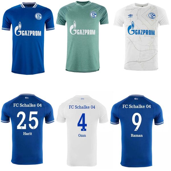 

20 21 schalke 04 soccer jerseys kutucu serdar 2020 2021 fc schalke 04 harit raman football shirt ozan harit jersey, Black;yellow