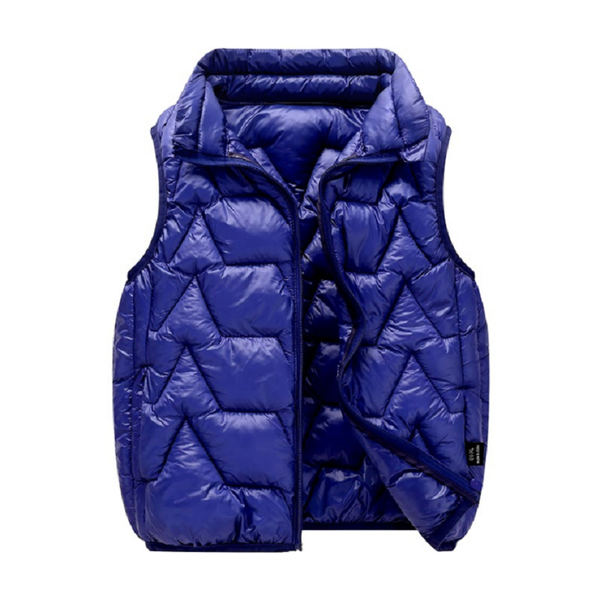 

childrens' jacket 4-10y big kids winter warm for girls solid color baby boys vest coat, Blue;gray