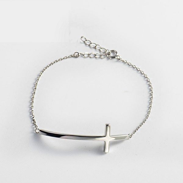

bracelet for woman adjustable bracelet stainless steel fashion cross gifts for woman jewelry chain on hand wholesale, Golden;silver