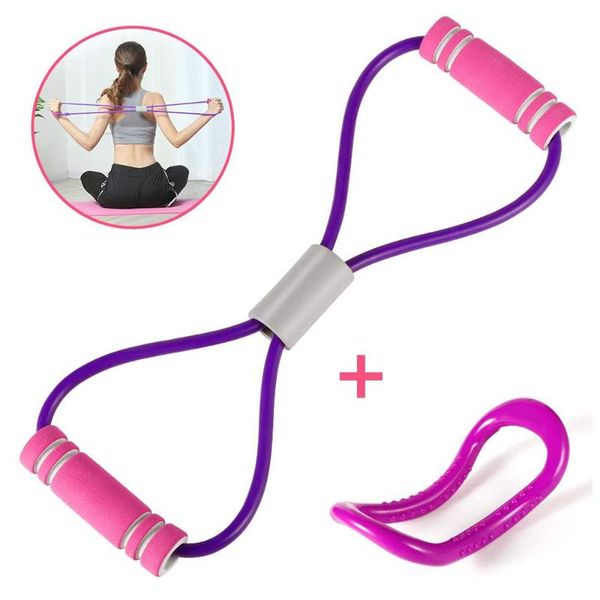 

resistance bands pilates circles ring yoga pull rope exercise band for home workout therapy tube fitness equipment training