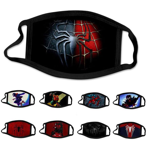 

summer spider-man spiderman super hero designer luxury kid face mask party cosplay reusable dust washable windproof children cotton masks