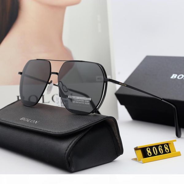 

2019 luxury- classic pilot sunglasses designer mens womens sun glasses eyewear metal glass lenses with original box, White;black