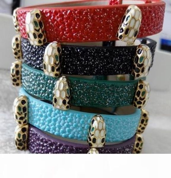 

luxury fashion charm leather bracelet 316l stainless steel designer jewelry 18k yellow gold plated accesories for women, Golden;silver