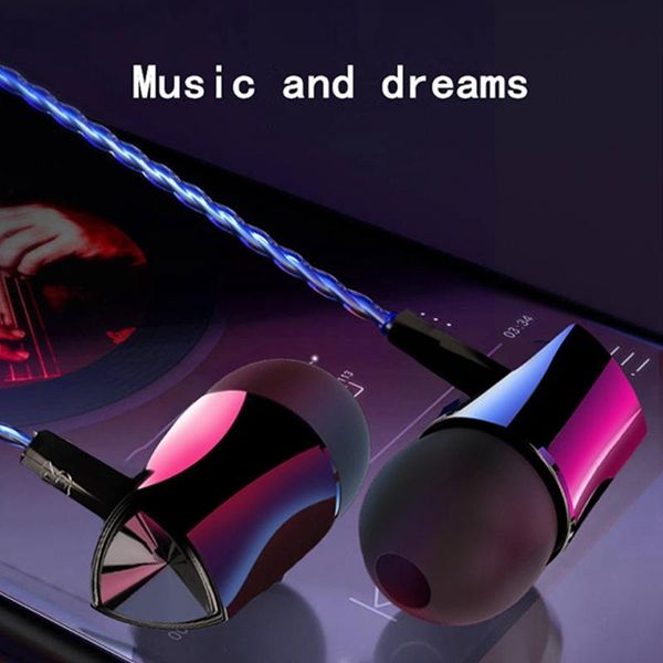 

kisscase wired stereo in-ear earphone subwoofer stereo bass headset earbuds earphone with mic for phones