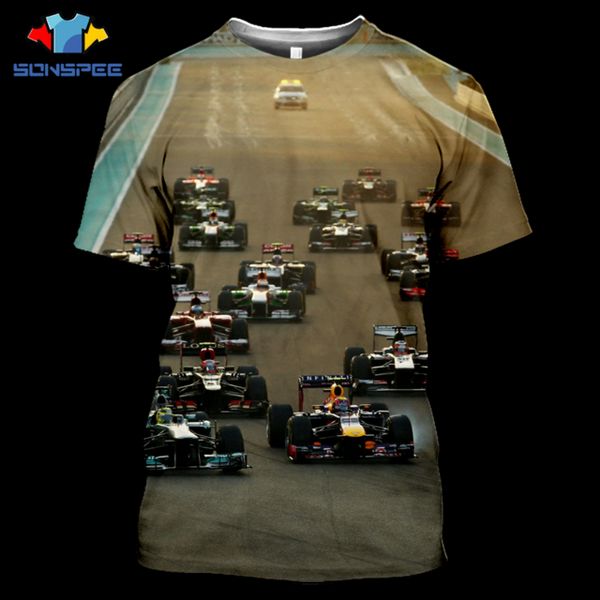 

f1 boys girls racing sportswear 3d print shirts plus size horror funny men clothing