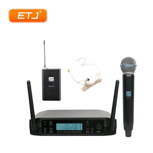 

glxd4 uhf dual wireless microphone system 2 transmitter for stage more channel than and pgx24